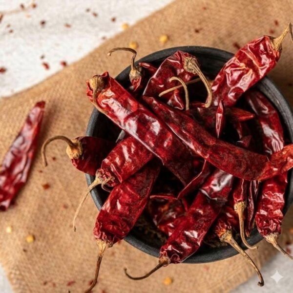 Kashmiri Chilly Whole (Sabut Mirch) with Wrinkled Skin - Jalaram Food Products