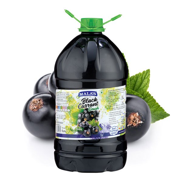 Mala's Black Currant Crush 5 Ltr Bakery Pack Wholesale Supplier Jalaram Food Products