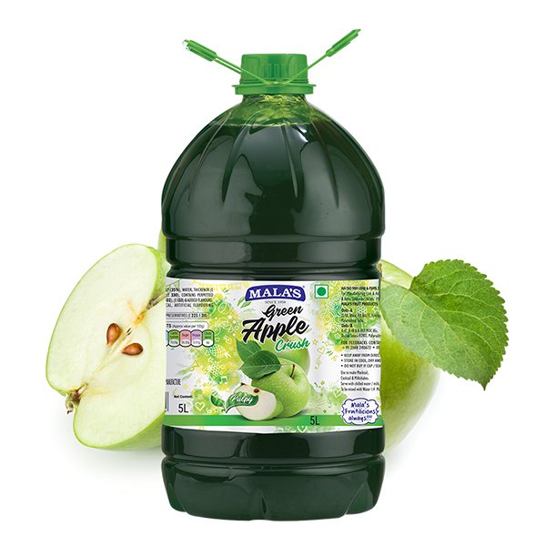 Mala's Green Apple Crush 5 Ltr Catering Jar Wholesale Supplier Jalaram Food Products