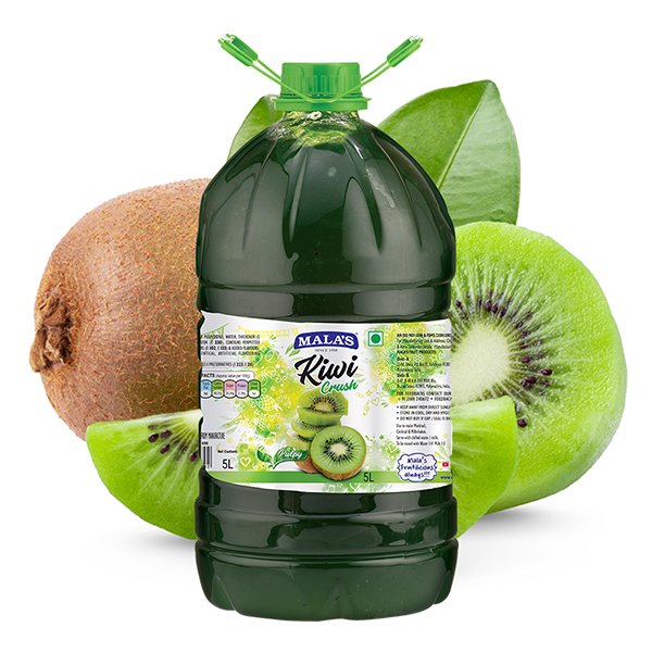 Mala's Kiwi Crush 5 Ltr Bulk Jar for Catering Wholesale Supplier Jalaram Food Products