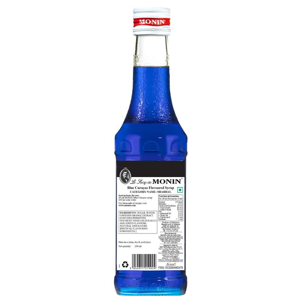 MONIN Blue Curraco Syrup - Image 4