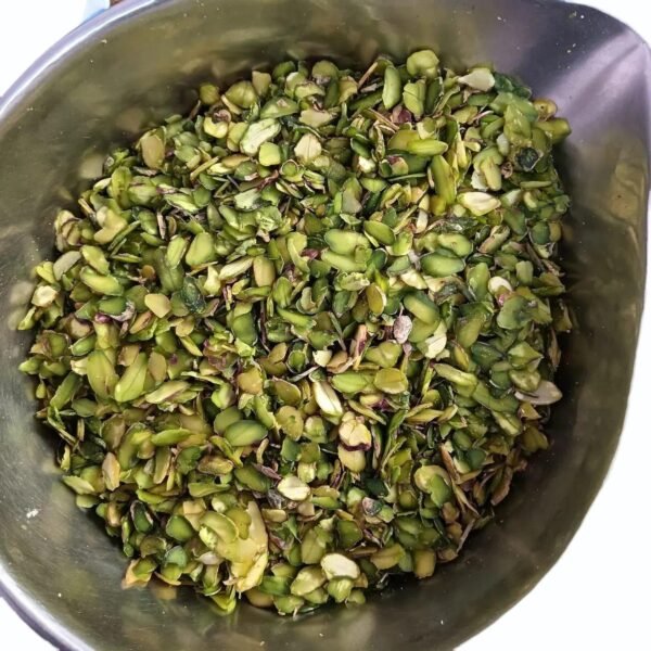 Premium Pistachio Flakes (Pista Katran) Green Garnish Supplier Jalaram Food Products