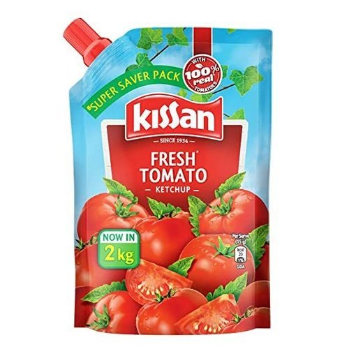 Wholesale Kissan Tomato Ketchup 2KG Pouch Supplier Ahmedabad