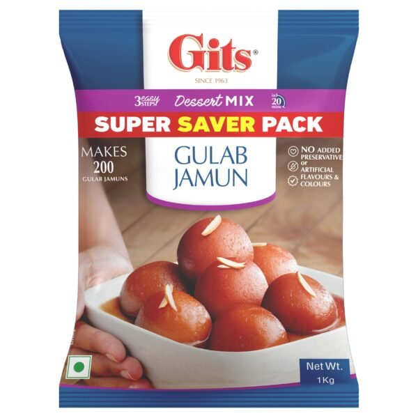 Gits Gulab Jamun Mix 1kg Packet (Catering Dessert Mix) Wholesale Distributor Jalaram Food Products
